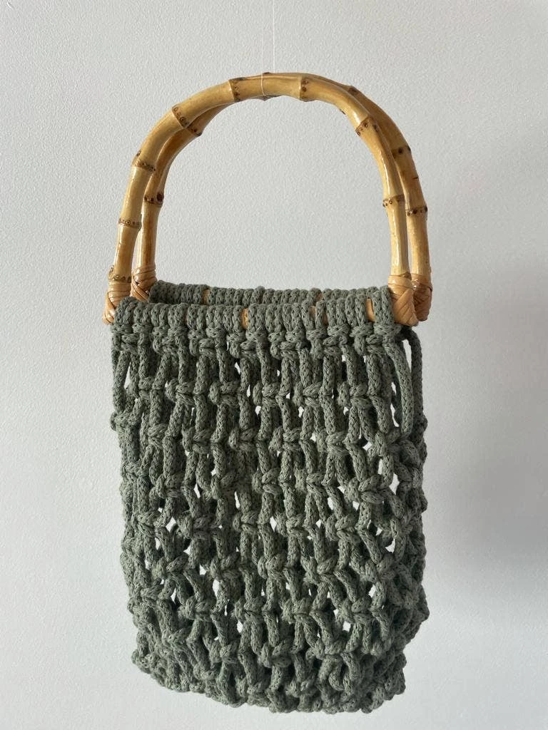 CoralieHandMade Macrame Pouch- Olive Clothing, Accessories & Mens CoralieHandMade Macrame Pouch- Olive Clothing, Accessories & Mens