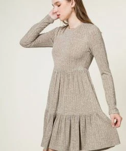 Vanilla Monkey Ribbed Comfy Knit Dress