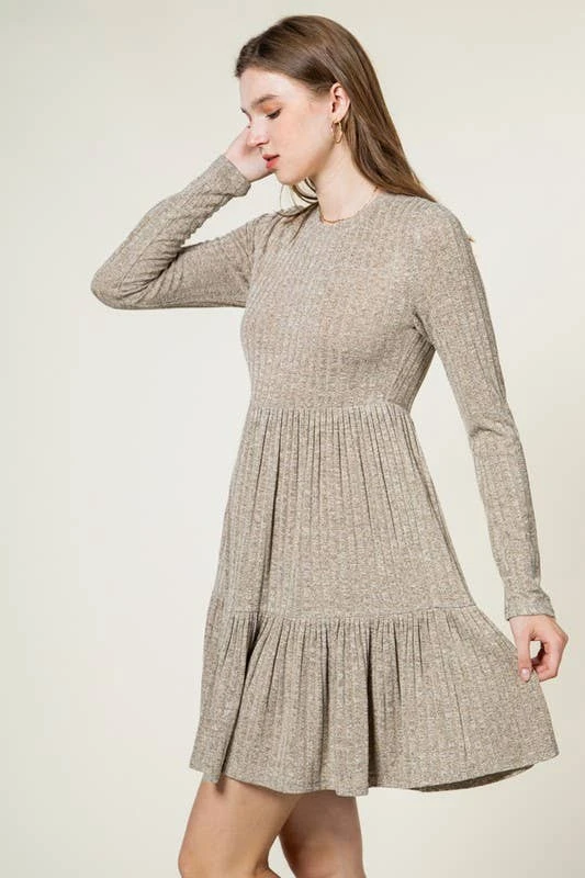 Vanilla Monkey Ribbed Comfy Knit Dress Vanilla Monkey Ribbed Comfy Knit Dress