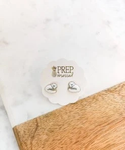 Prep Obsessed Wholesale Long Haired Cat Pet Enamel Stud Earrings