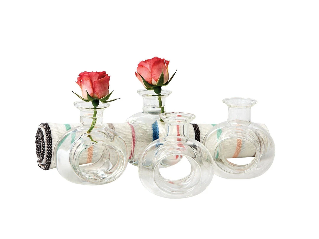 Design Imports Bud Vase Napkin Ring Set Of 4 Kitchen & Bar Design Imports Bud Vase Napkin Ring Set Of 4 Kitchen & Bar