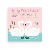 FLYING WISH PAPER Stationery SWAN LAKE LOVE / Mini Kit With 15 Wishes + Accessories