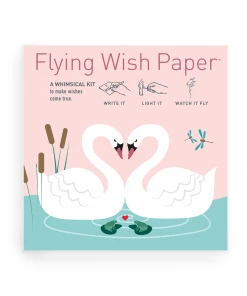 FLYING WISH PAPER Stationery SWAN LAKE LOVE / Mini Kit With 15 Wishes + Accessories