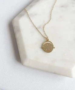 Red Giraffe Designs Constellation Coin Charm Necklace