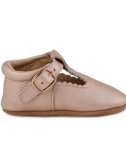 Babe Basics Blush Leather Soft-Soled Leather Baby Mary Janes