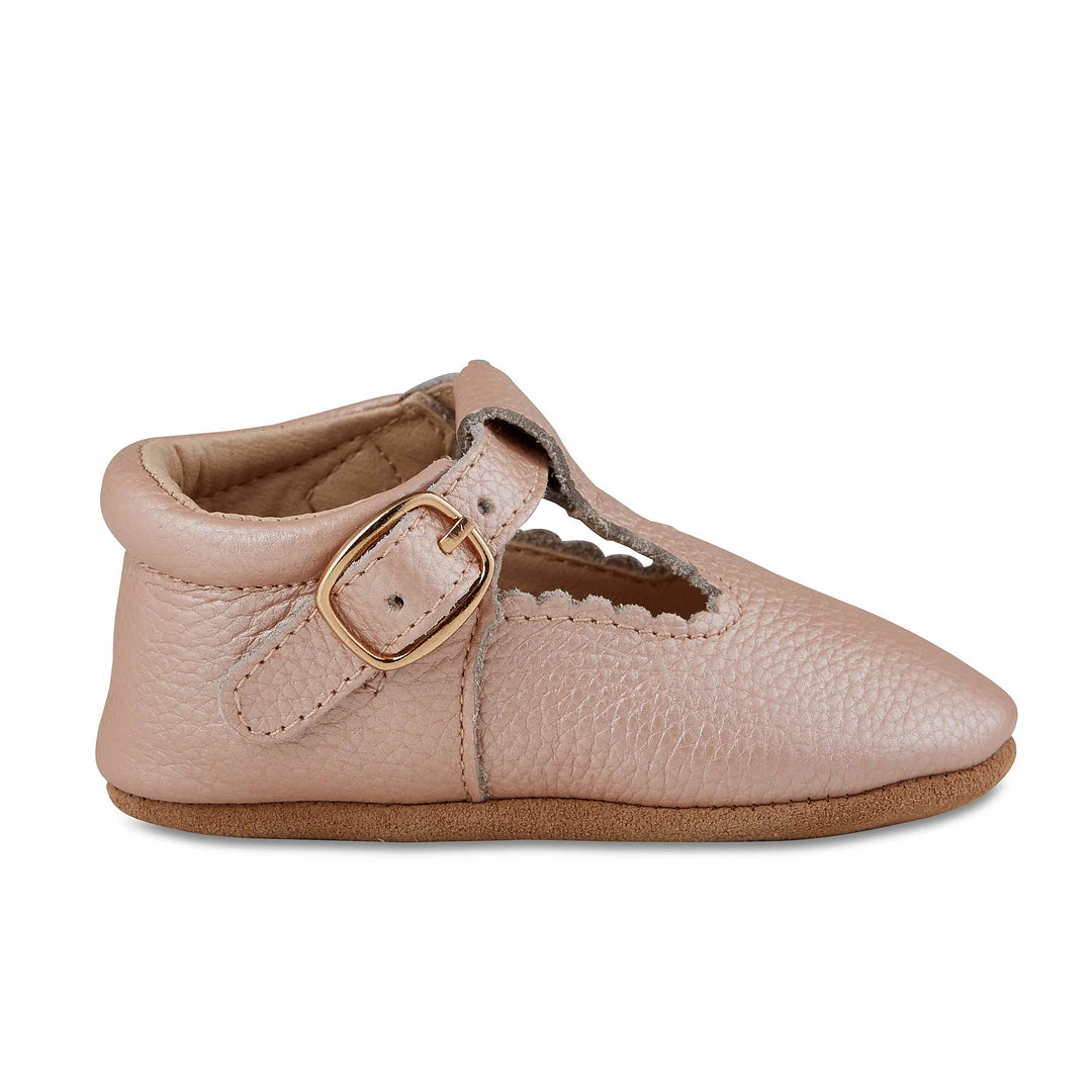 Babe Basics Blush Leather Soft-Soled Leather Baby Mary Janes Babe Basics Blush Leather Soft-Soled Leather Baby Mary Janes
