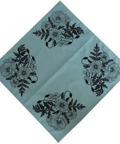 Bird Mafia Poppies Bandana Clothing, Accessories & Mens
