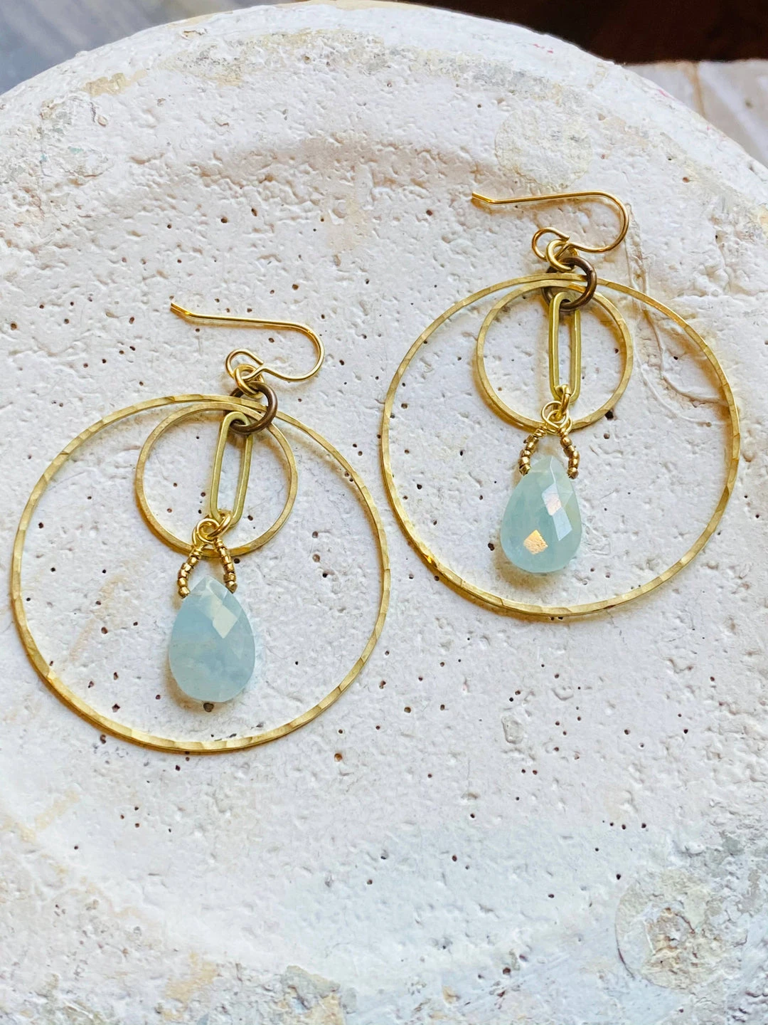 Darby Drake Jewelry & Design Triple Layer Hoop & Stone Earrings Clothing, Accessories & Mens Darby Drake Jewelry & Design Triple Layer Hoop & Stone Earrings Clothing, Accessories & Mens