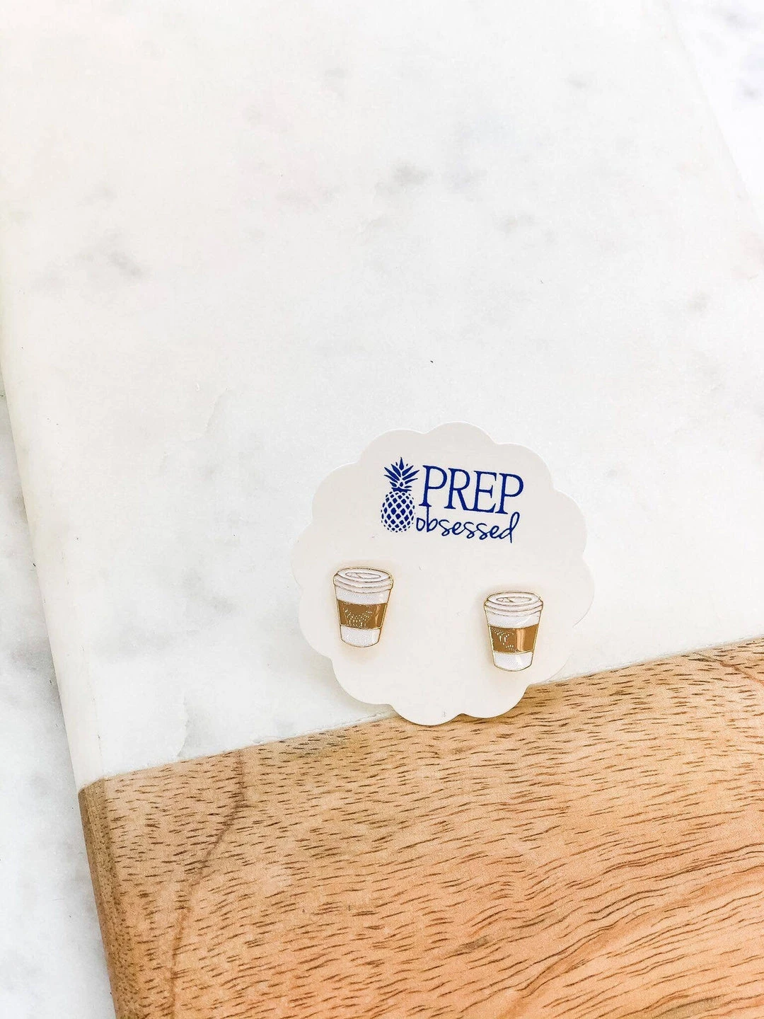 Prep Obsessed Wholesale Clothing, Accessories & Mens Coffee Cup Enamel Stud Earrings Prep Obsessed Wholesale Clothing, Accessories & Mens Coffee Cup Enamel Stud Earrings