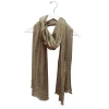 Chloe & Lex Taupe Soft Melange Cashmere Shawl