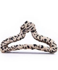 KITSCH Clothing, Accessories & Mens Satin Wrapped Claw Clip - Leopard