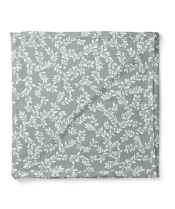 Mini Scout, LLC Blue Leafy Spring Swaddle