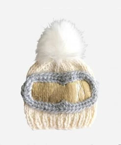 The Blueberry Hill Hats And Scarves Cream Ski Goggle Baby Hat