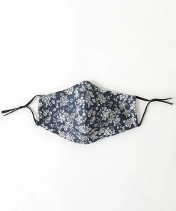 Leto Accessories Navy Floral Reusable Protective Facemask Clothing, Accessories & Mens