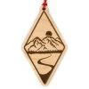 Steamer Lane Design Mountains And River Wood Ornament Home Goods