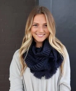 Panache Accessories Navy Infinity Scarf Clothing, Accessories & Mens